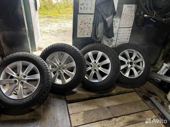 Колеса в сборе r15 зимние на солярис
