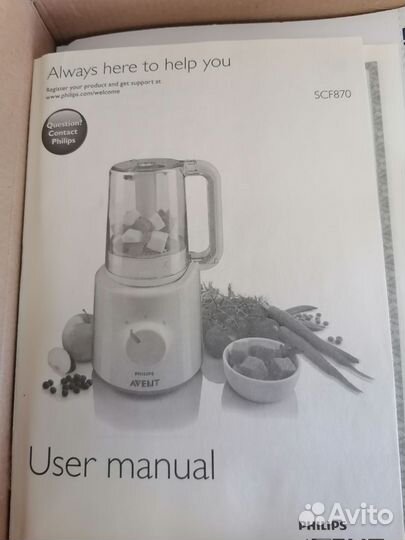 Philips Пароварка-блендер Avent SCF870