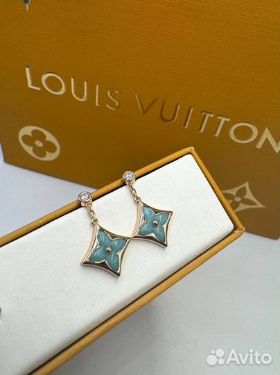 Серьги louis vuitton