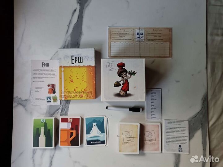 Веселые настольные игры Ерш и Опята настолки