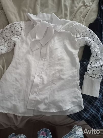 Форма, блузка, туфли, кофта и джинсы, цена за все