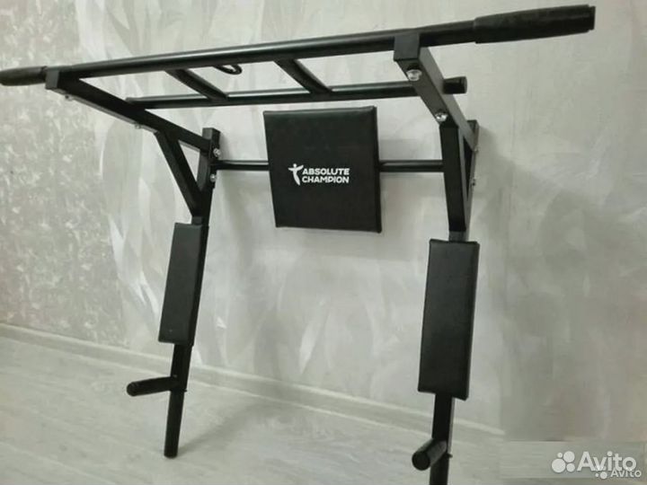 Турник, брусья, пресс 3 в 1 - 200 кг Черный