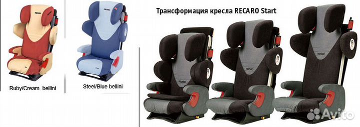 Recaro Start. Автокресло рекаро старт, Черное