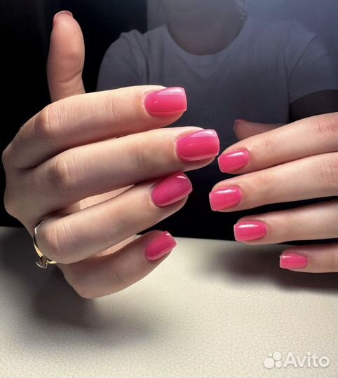 Комбинированный маникюр с покрытием