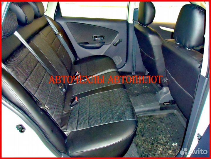 Чехлы Автопилот Nissan Almera g11 g15 из экокожи