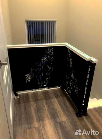 Каркас лестницы из металла