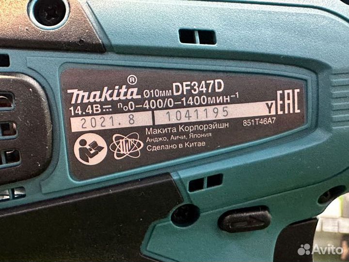 Аккумуляторная дрель-шуруповерт Makita DF347DWE