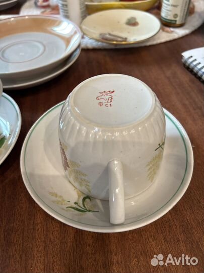 Чайная пара вербилки СССР гвоздика