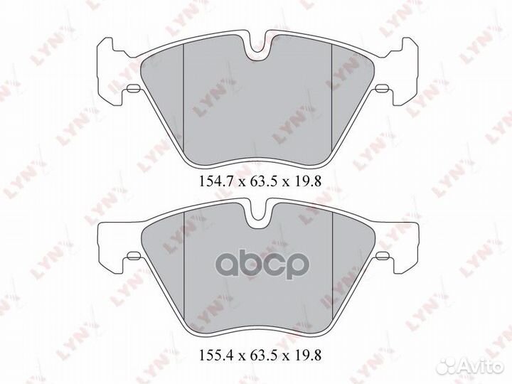 Колодки тормозные дисковые перед BD1414 LYN