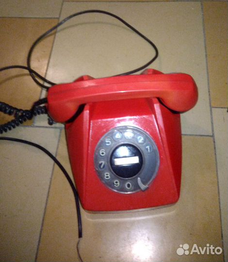 Старый телефон дисковый СССР