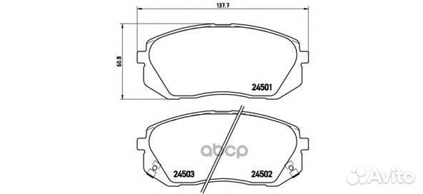 Колодки тормозные hyundai/KIA IX35/sportage 10