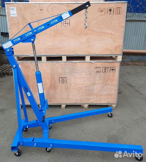 Кран гаражный гидравлический складной 2 тонны