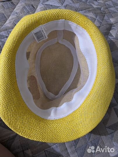 Панама шляпа желтая детская