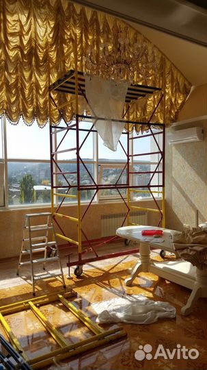 Аренда фасадных лесов, вышек-тур, лестниц