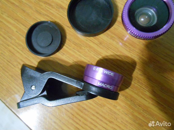 Линзы смартфона набор 2шт 180 и макро 0.67х Wide