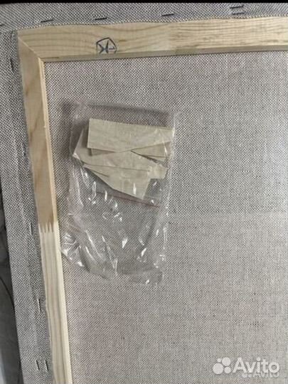 Холст на подрамнике лен, новый 50*70