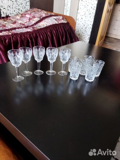 Хрустальные рюмки на ножке СССР