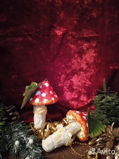 Ватные елочные игрушки