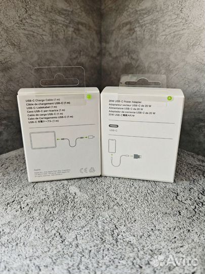 Адаптер Apple 20W + кабель USB-C 1 метр (новые)