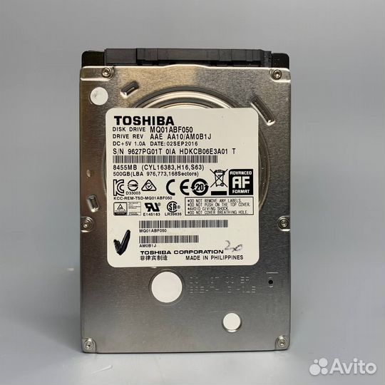 Жесткий диск Toshiba 500 гб MQ01ABF050 (01T)
