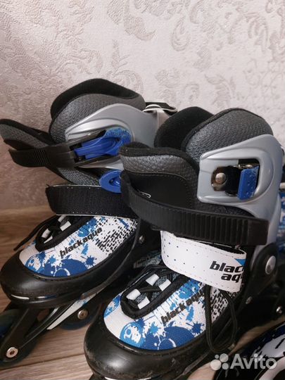 Роликовые коньки раздвижные, защита, рюкзак
