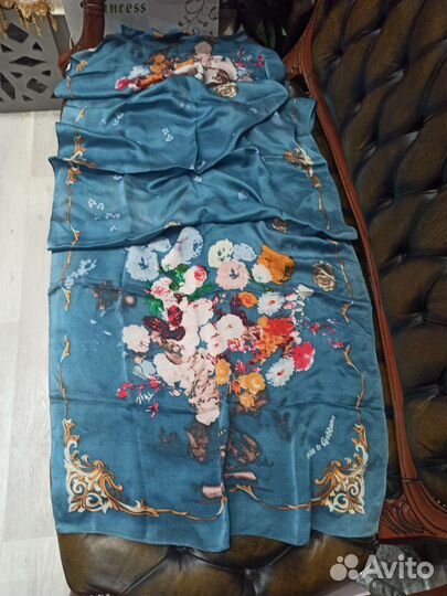 Палантины dolce gabbana шелк италия оригинал