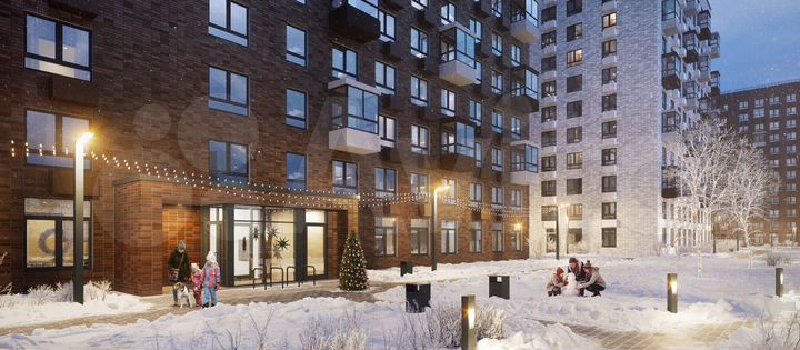 Квартира-студия, 41,3 м², 11/15 эт.