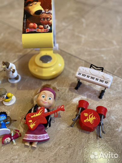 Игрушки Маша и Медведь + лампа