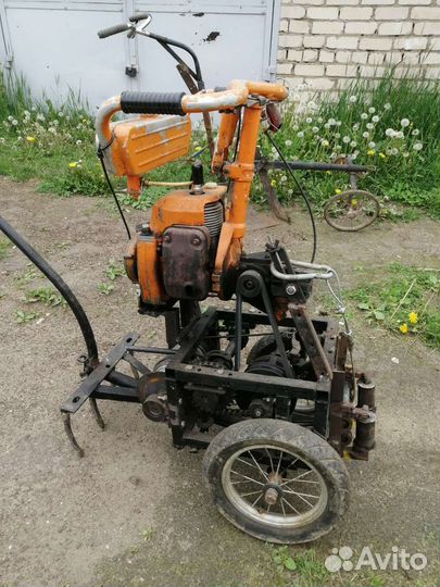 Бензолебедка с плугом