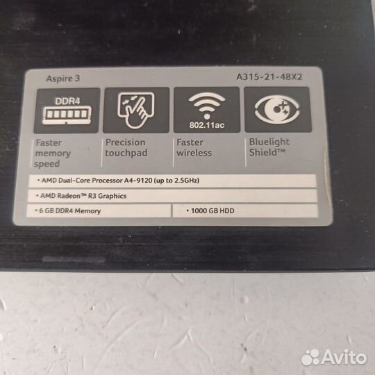 Ноутбук Acer A315-42-R6N1 (Рассрочка / Л2)