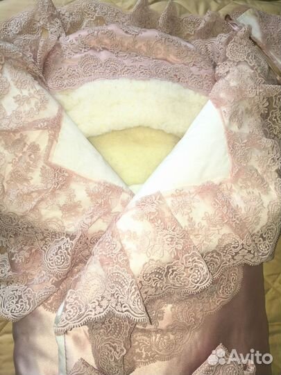 Конверт на выписку зимний для девочки