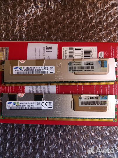 Оперативные Памяти Samsung DDR3 8GB и 16Gb server
