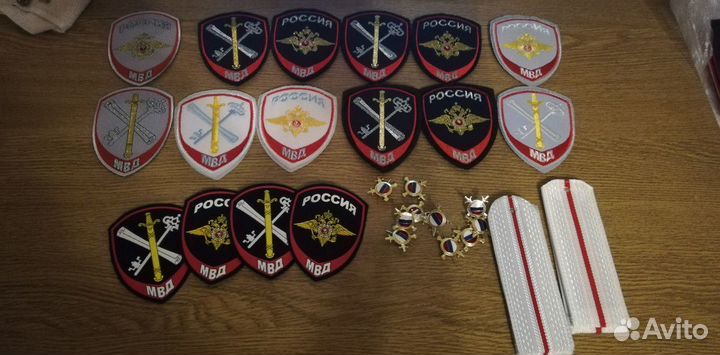 Шевроны с липучками (новые) внутренняя служба