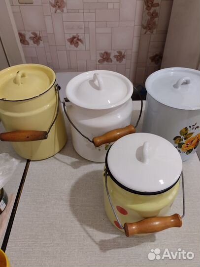 Бидоны эмалированные времен СССР от 100