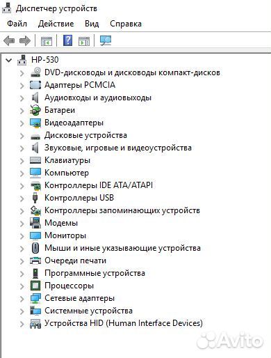 Ноутбук HP 530 не сток