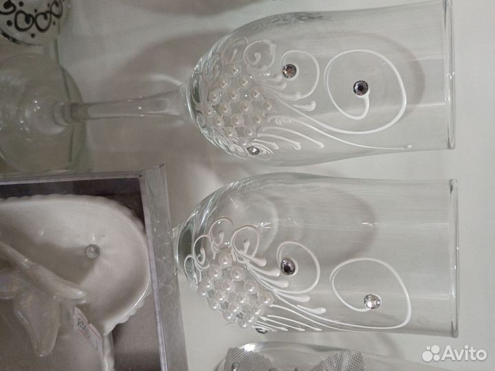 Фужеры бокалы свадебные