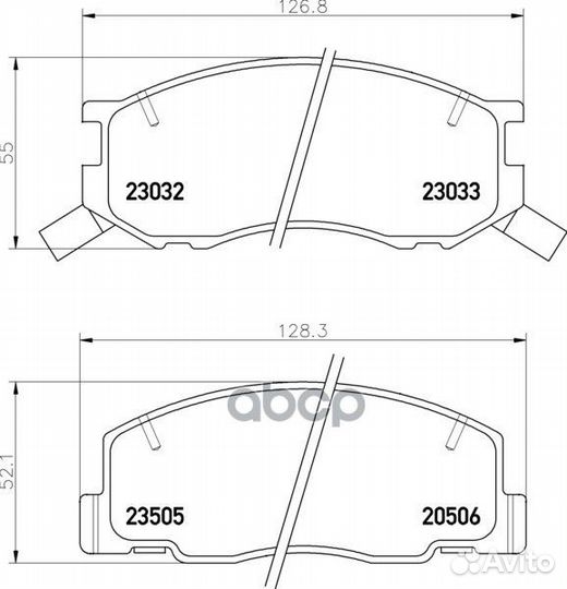 Колодки тормозные дисковые перед BD-7515;SX