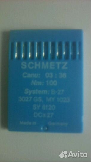 Иглы для оверлогов и швейных машин