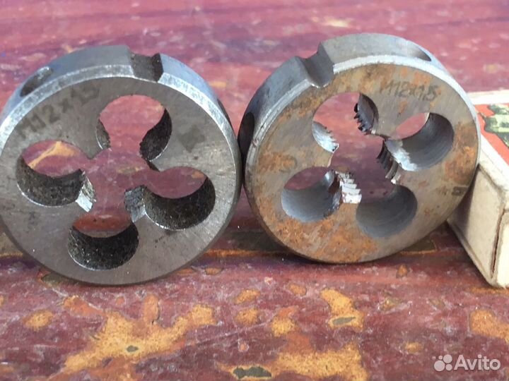 Плашки СССР М12 шаг резьбы 1,5