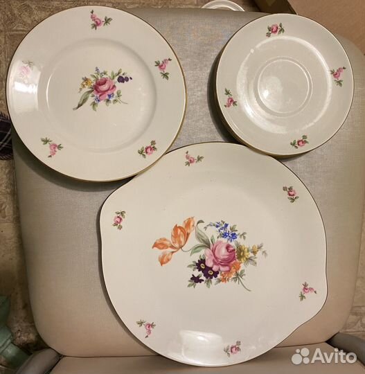 Сервиз Thun Мейсенский букет, Чехословакия