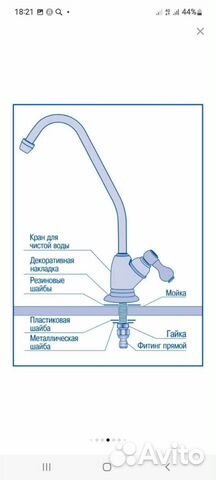 Кран для фильтра питьевой воды