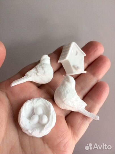 Молд силиконовый Пасхальные птички и другие