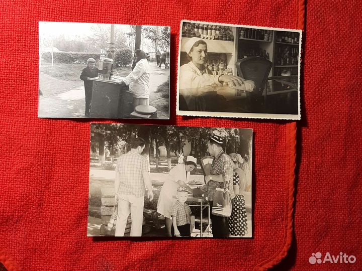 Фото «ларек, фрукты -овощи, водичка» ссср/3шт