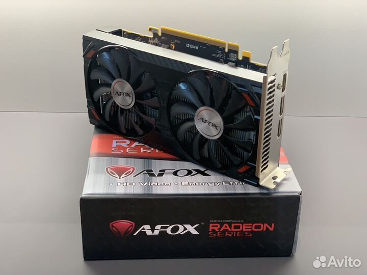 Видеокарта AMD Radeon afox RX 5500 xt 8gb OC
