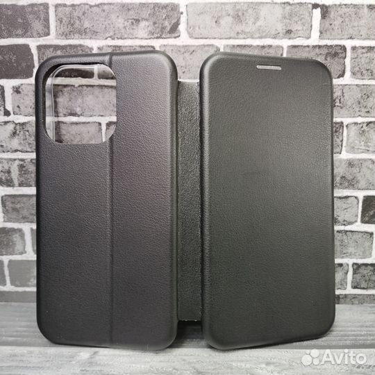 Чехол книжка для iPhone 14 pro чёрный