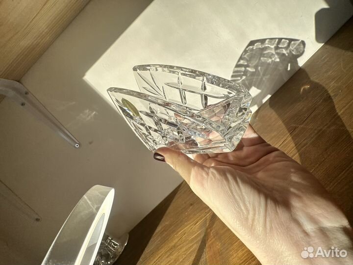 Хрустальная салфетница винтаж