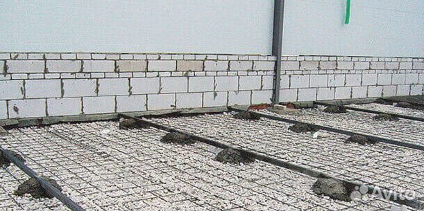 Стяжка полов и заливка двора