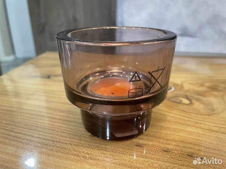 Подсвечник IKEA стекло