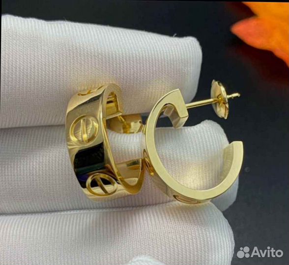Cartier серьги Love