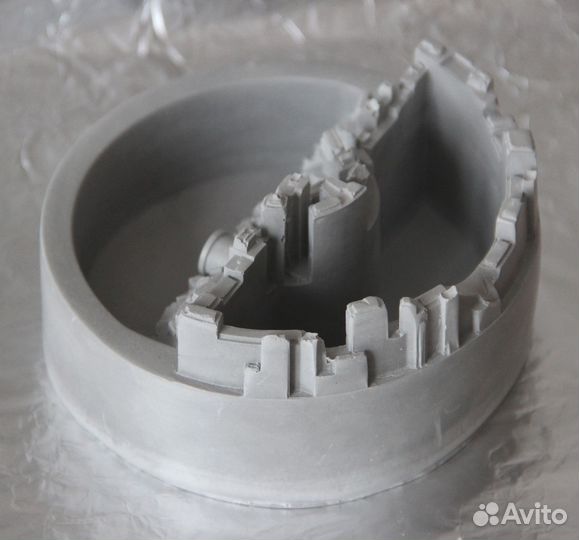 Декоративное кашпо-органайзер Город